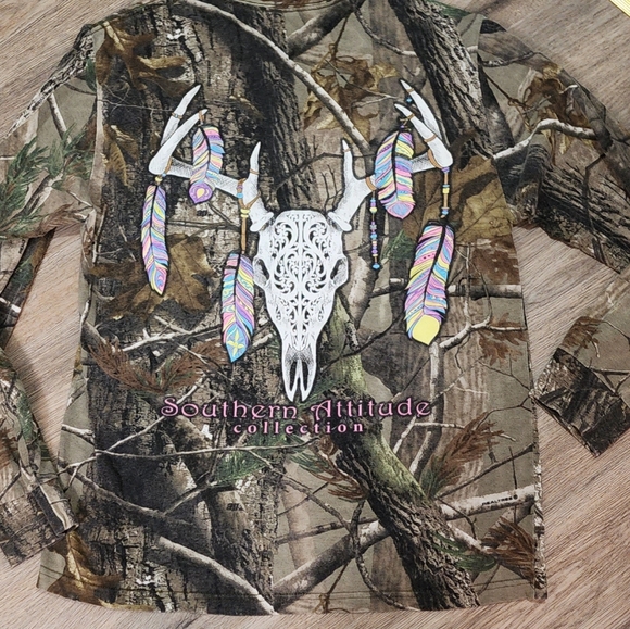 Russell Outdoors Southern Attitude Collection Camo TShirt - Picture 1 of 6